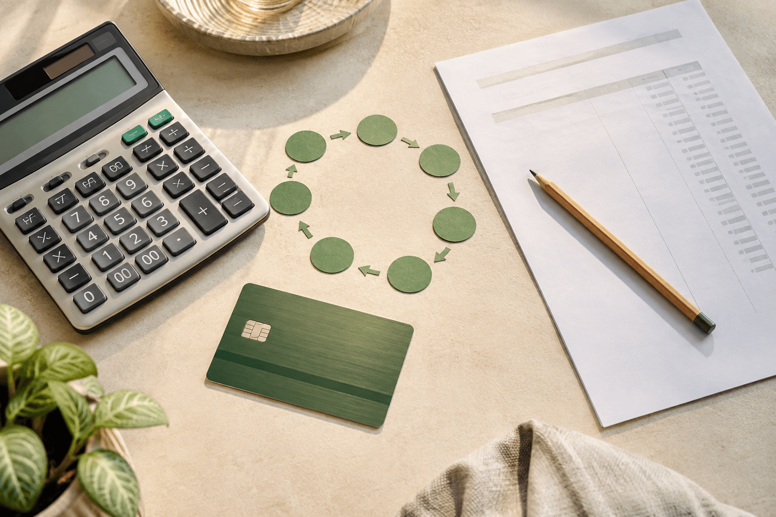 Credit card interest calculator planning setup